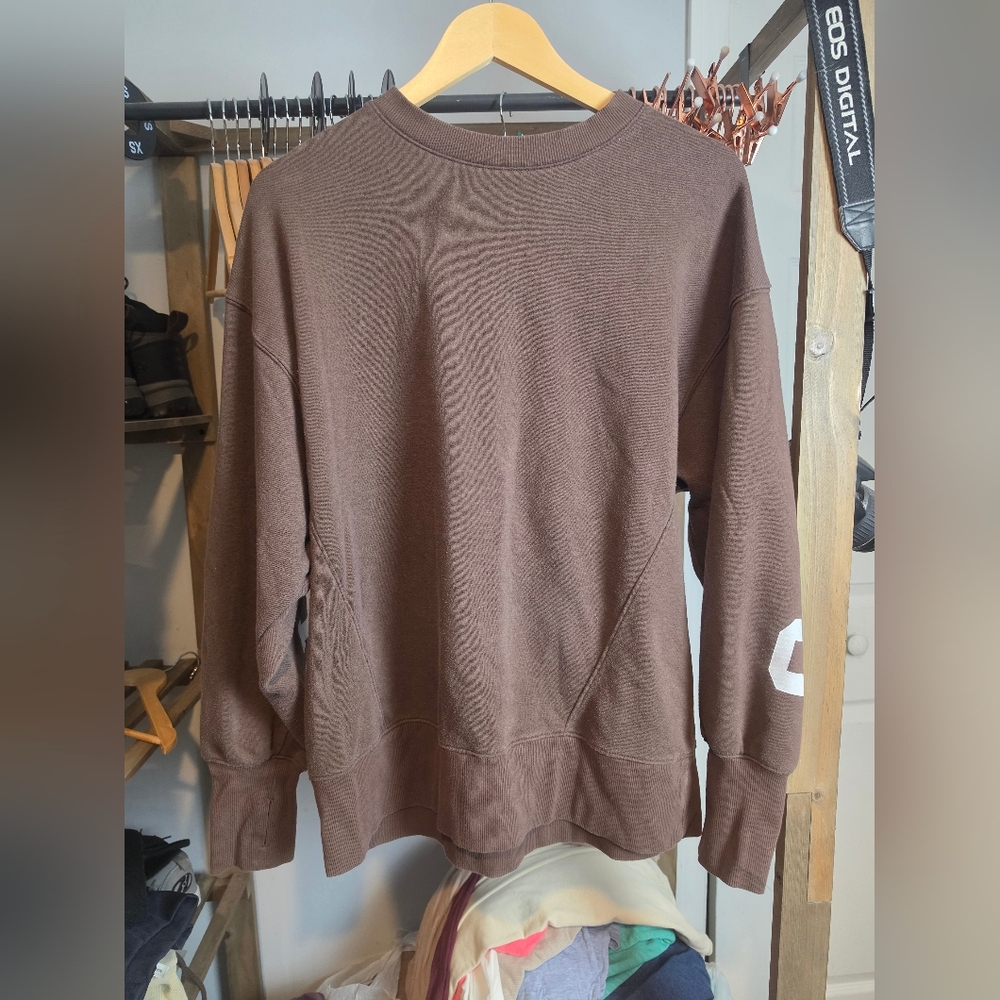 wild fable Women's Brown Crewneck Sweatshirt